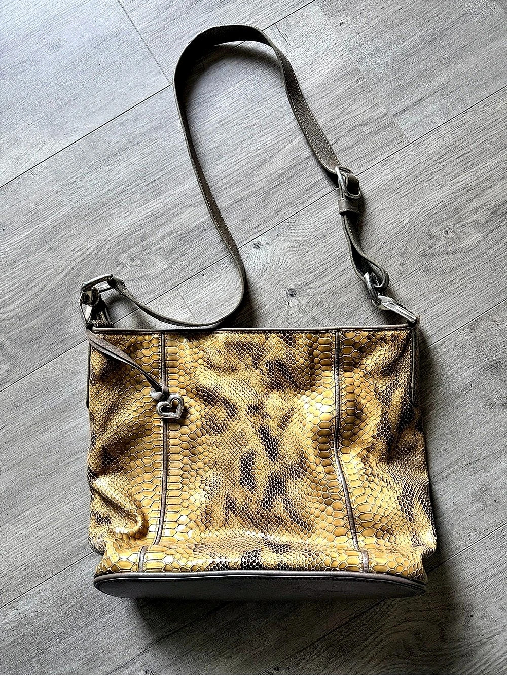 Vintage Brighton Animal Print Shoulder Bag